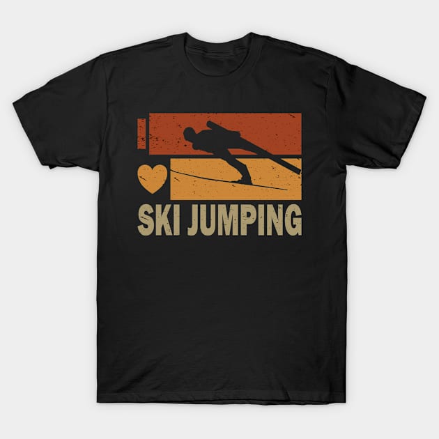 I Love Ski Jumping T-Shirt by POS